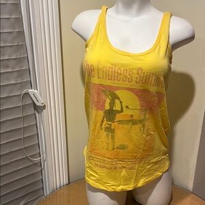 Yellow Graphic Tank Top